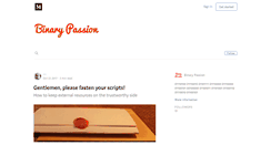 Desktop Screenshot of binarypassion.net